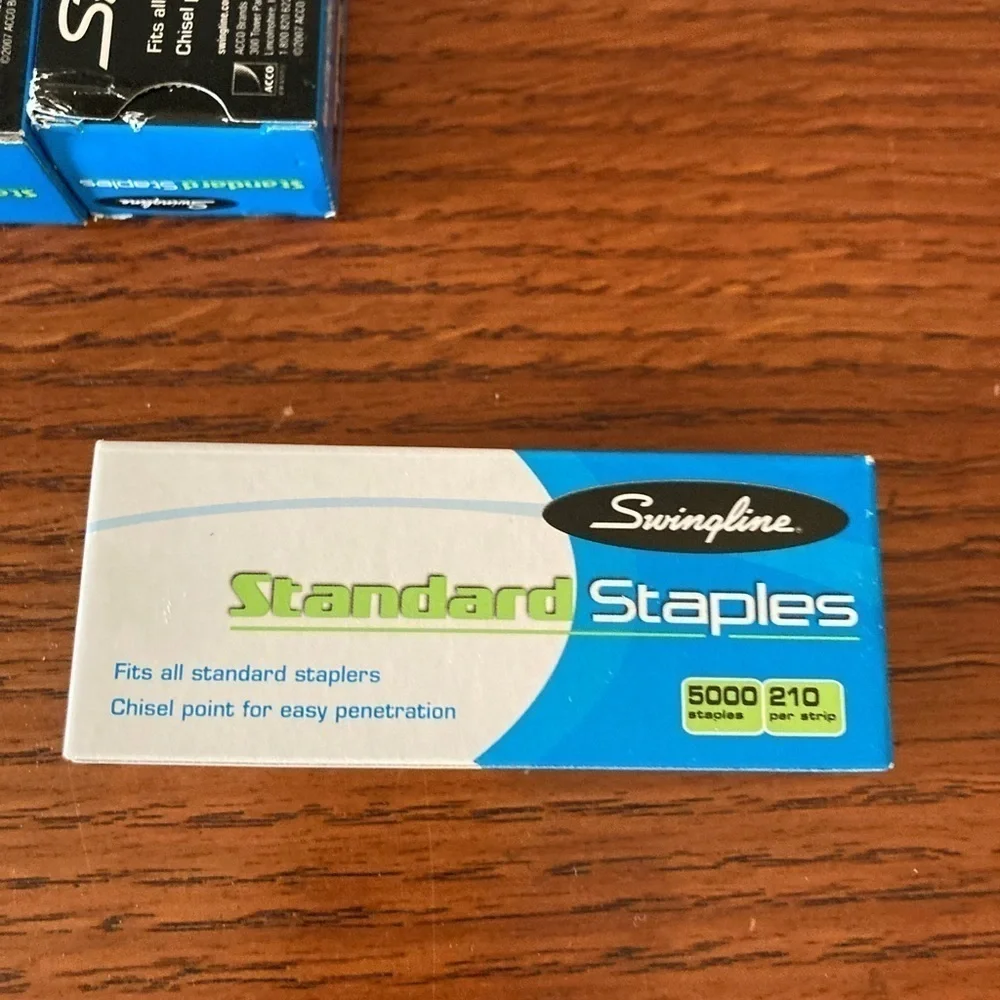 Staples from Swingline No. 35108 4 full boxes 2 partial boxes